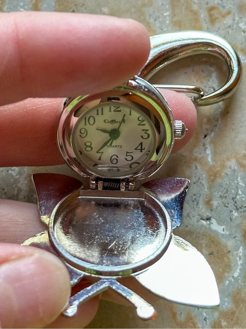 Vintage Y2K butterfly watch key chain or bag charm - Picture 3 of 6